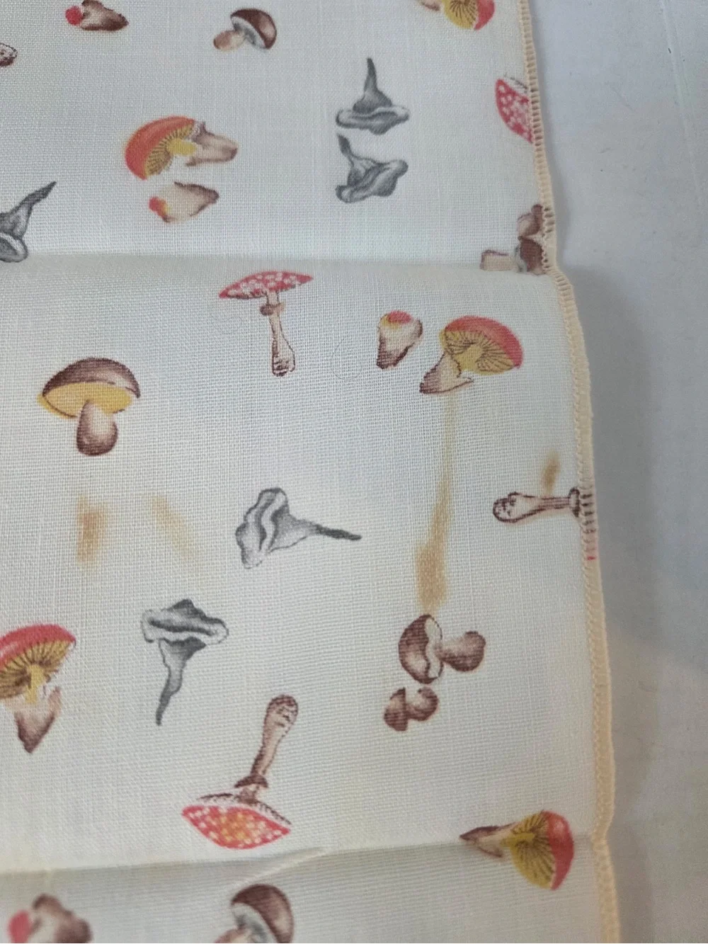 Vintage Mushroom Cottage Core Napkins Set Of 10 Washable